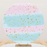 Runden Rosa Blau Funkeln Geburtstag Hintergrund Für Party